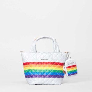 MZ Wallace PRIDE Rainbow Mini Metro Tote Deluxe and Link Pouch Set